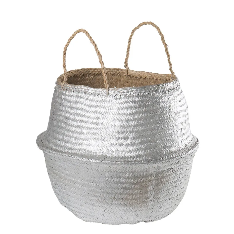 Sklum Kahs cesta argento Ø45x40 cm giunco