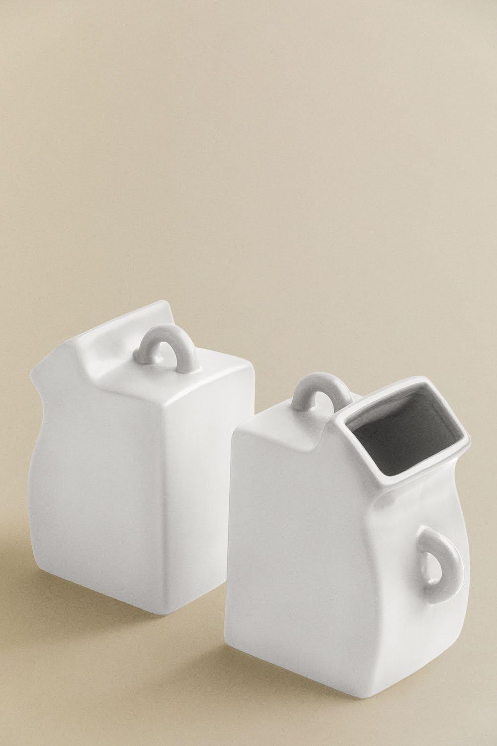 Sklum Junter set 2 fermalibri ceramica vaso con manici