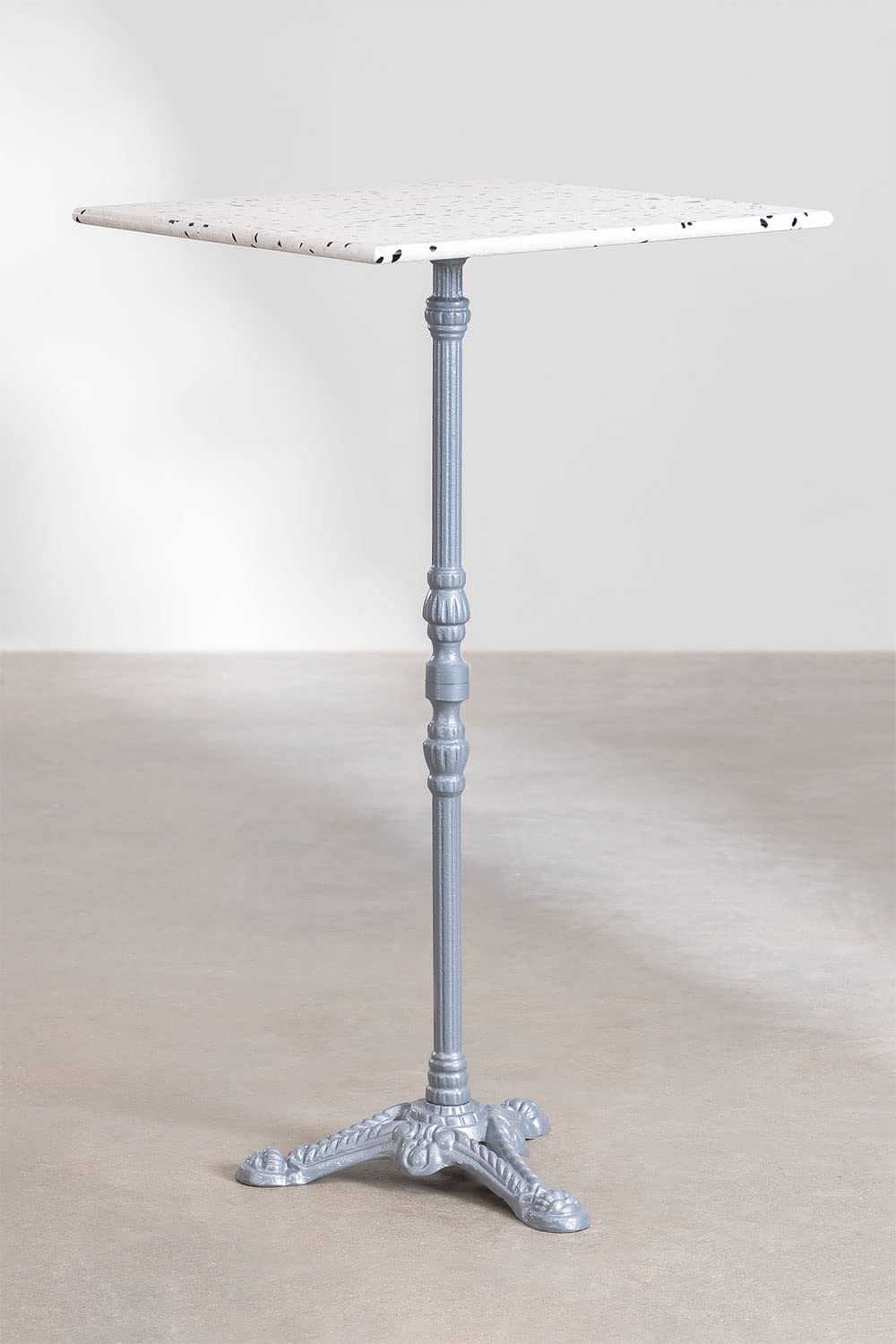 Sklum Volutto tavolo bar quadrato 60x60 grigio terrazzo