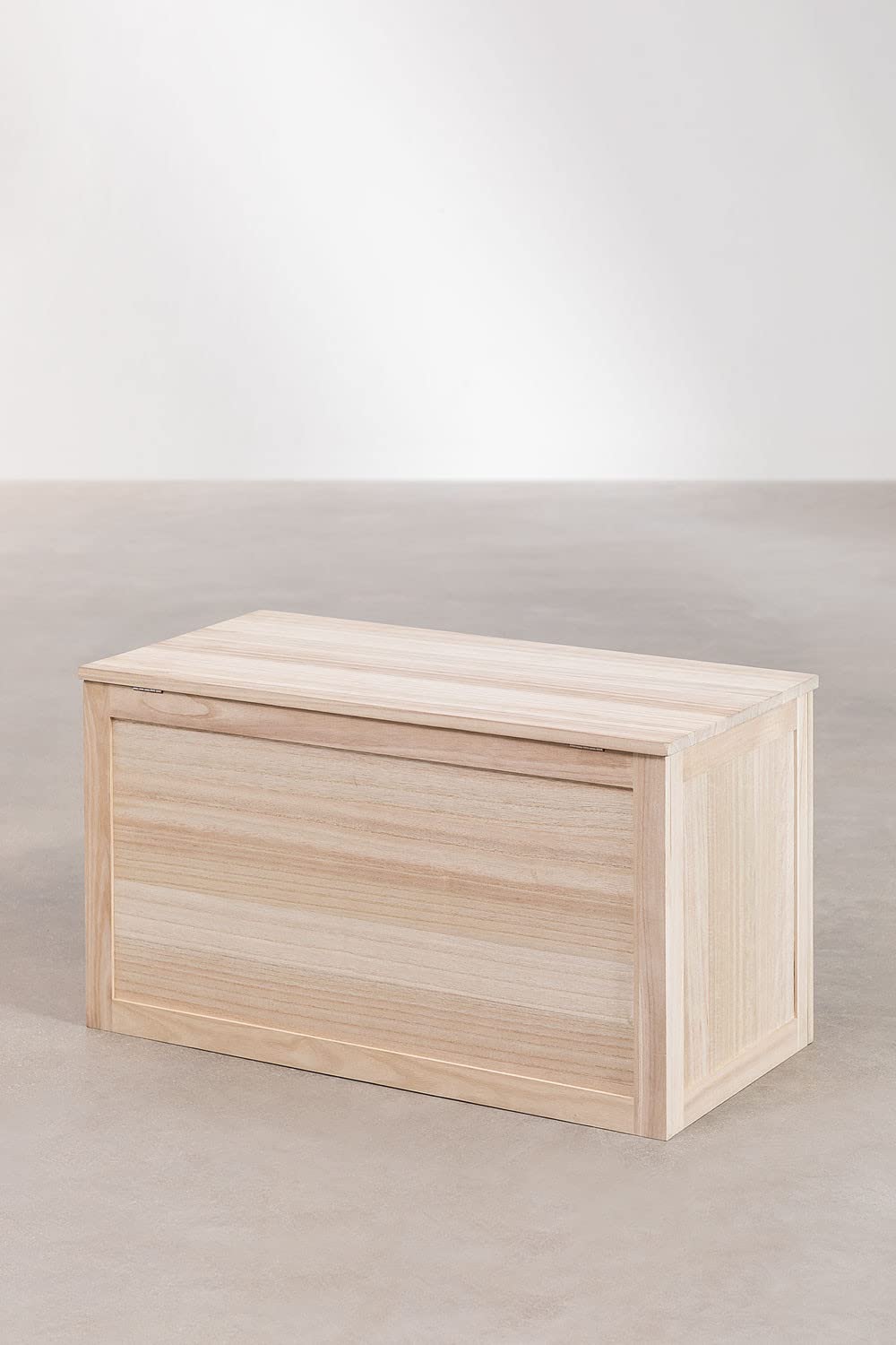 Sklum Ralik baule 80 cm in rattan e legno