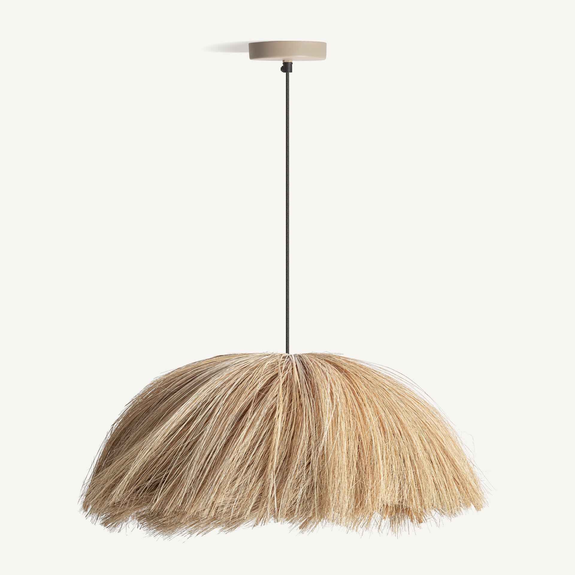 Bambua Shima lampadario a sospensione fibre naturali rattan