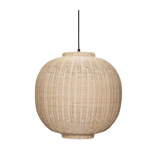 Bambua Chand lampada sospensione rattan naturale