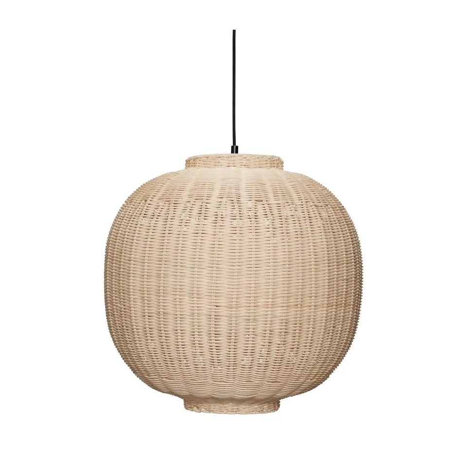Bambua Chand lampada sospensione rattan naturale