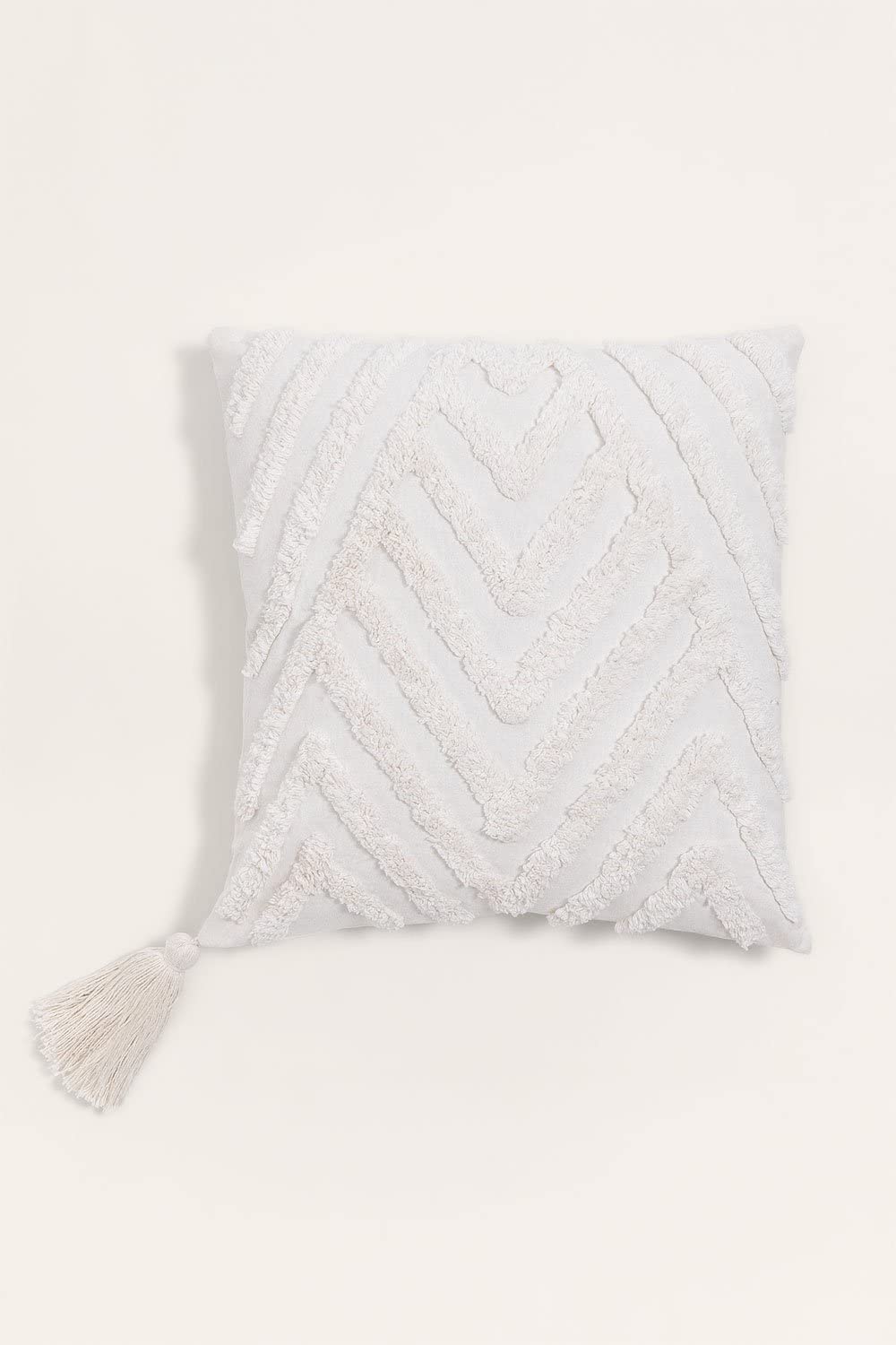 Sklum Nidia Cuscino Quadrato Cotone 45x45 Bianco