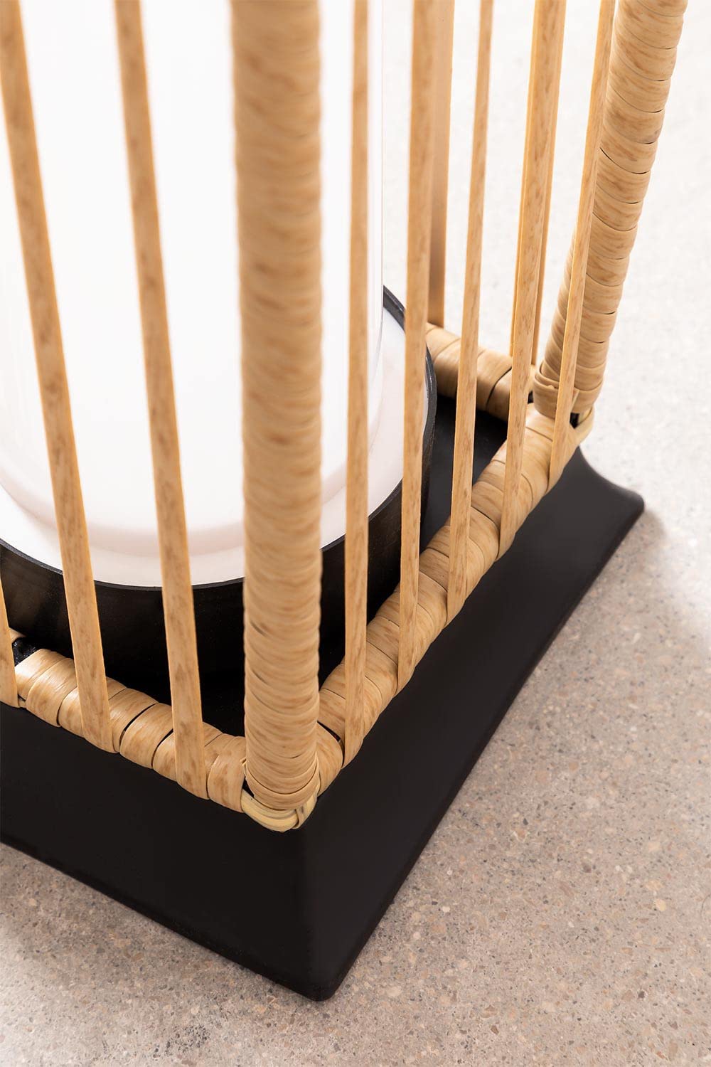 Sklum Arlla lampada da terra solare 68 cm rattan