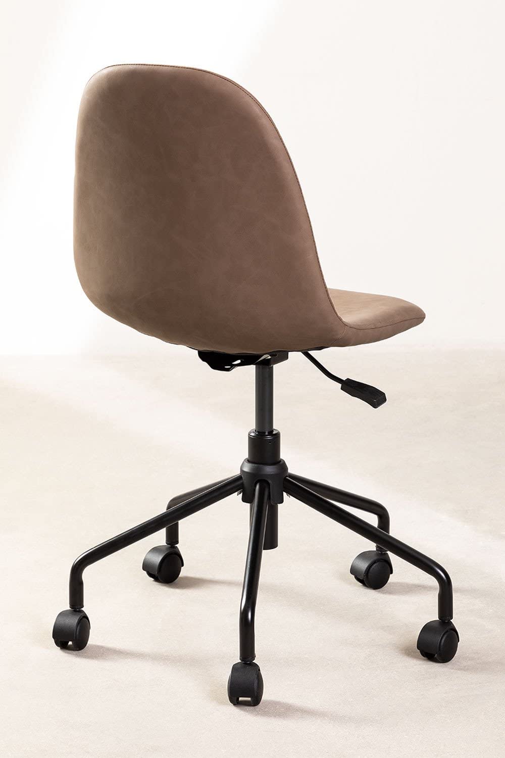 Sklum Glamm sedia da scrivania similpelle con ruote
