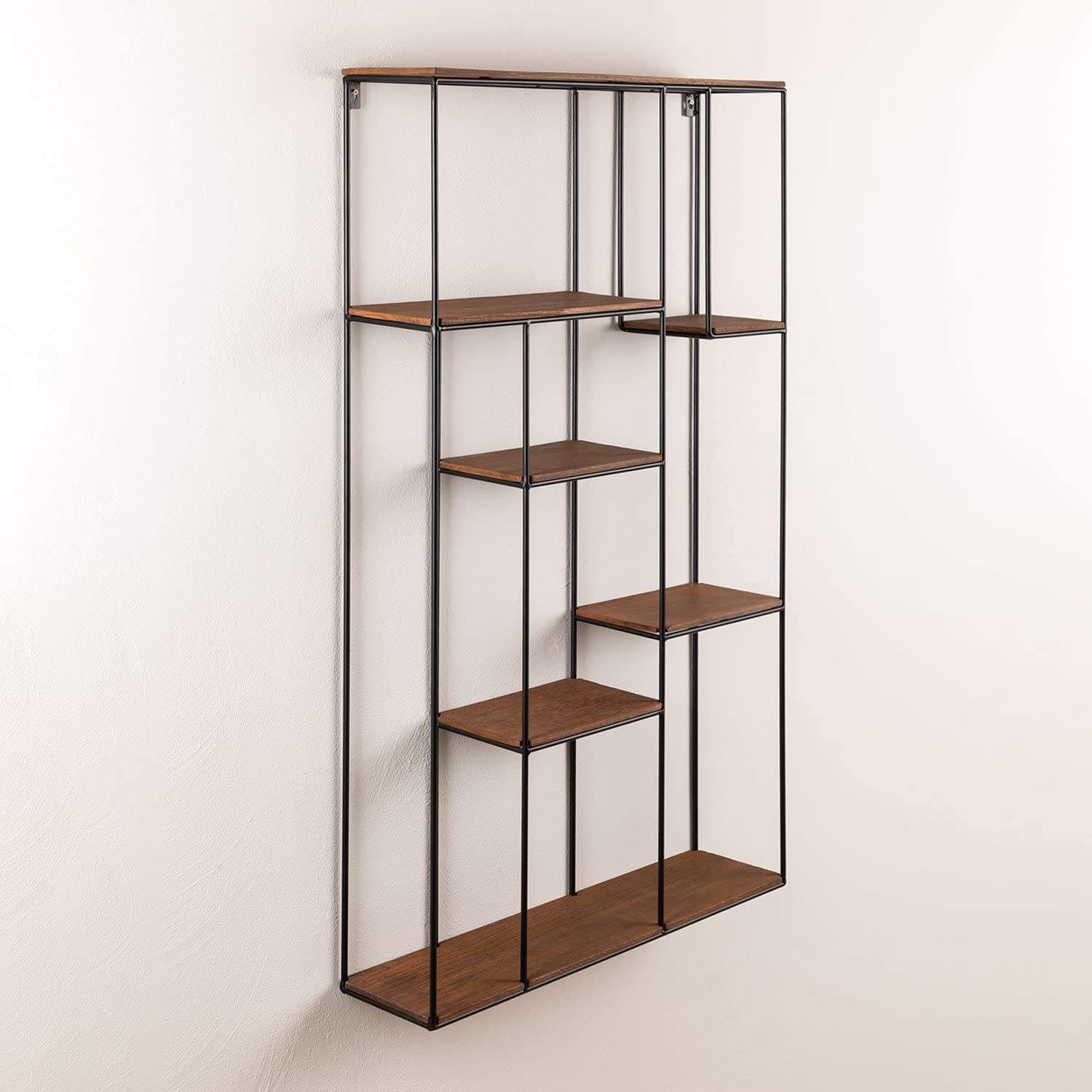 Sklum Anslo scaffale da parete legno acciaio 119 cm