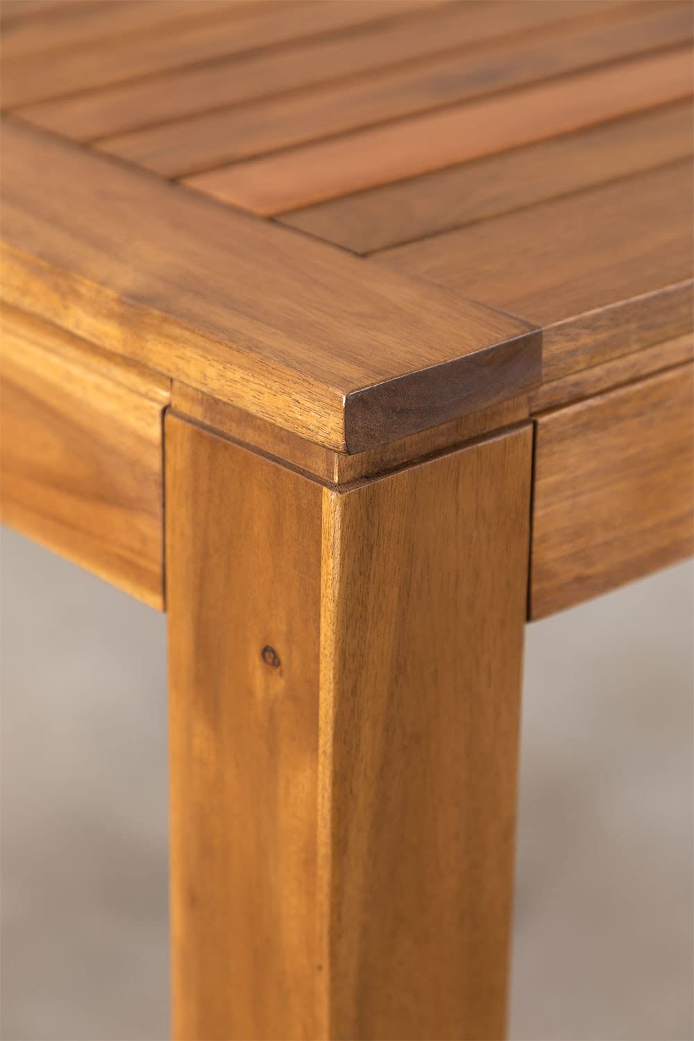 Sklum Tenay tavolo alto giardino 85x85 legno naturale