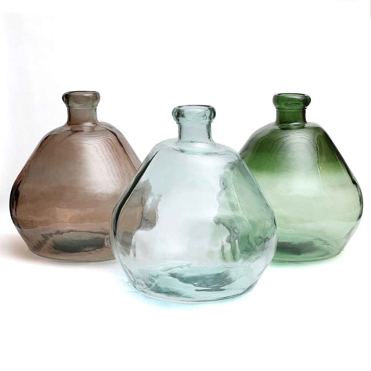 Bambua Bolai vaso vetro riciclato beige