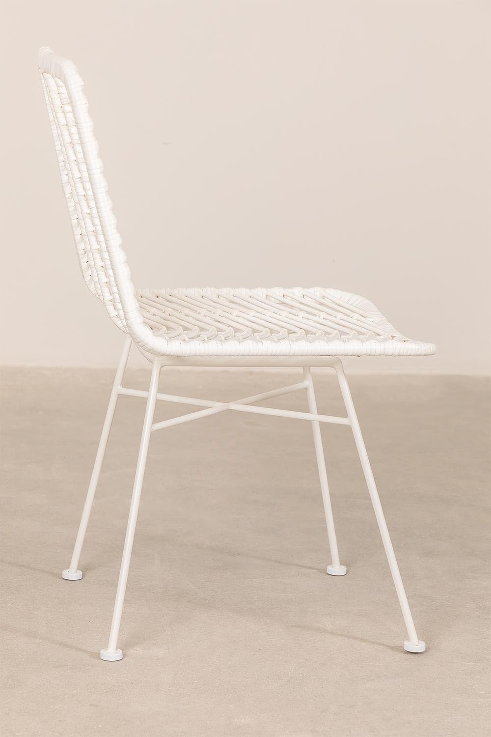 Sklum Gouda Colors sedia da giardino rattan bianca