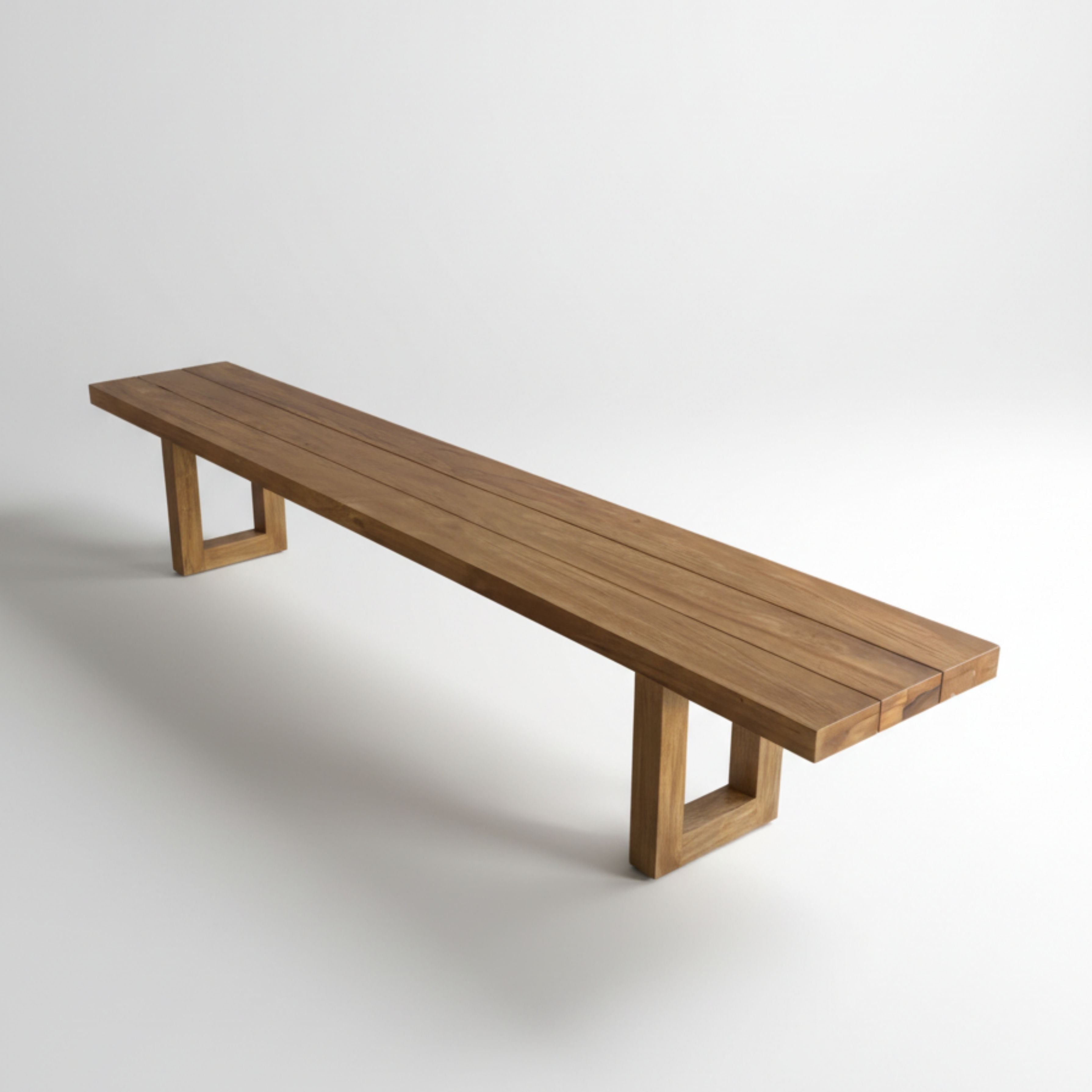 Bambua Bench With Square Foot panca 220 teak