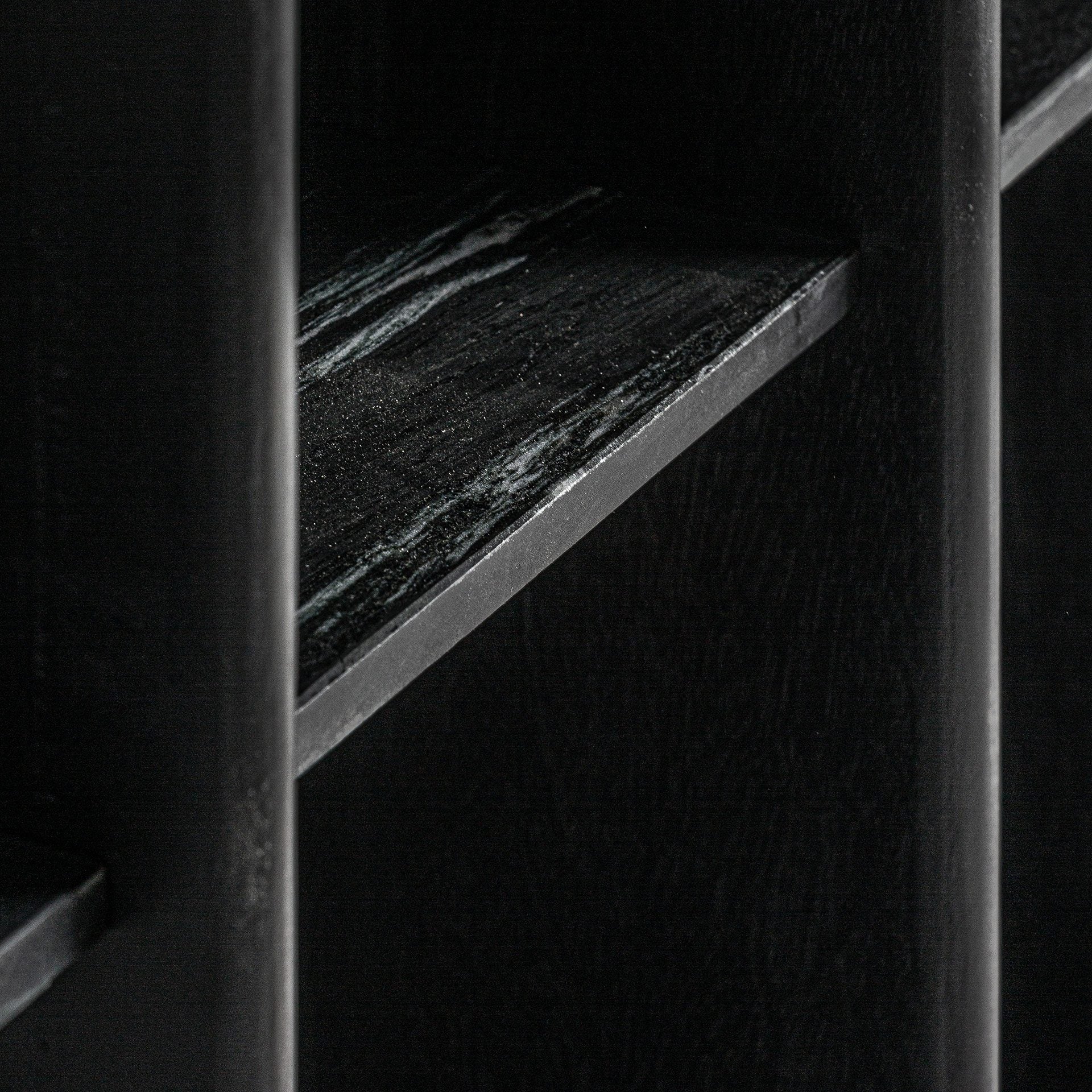 Bambua Nara libreria in mango nero 120 cm