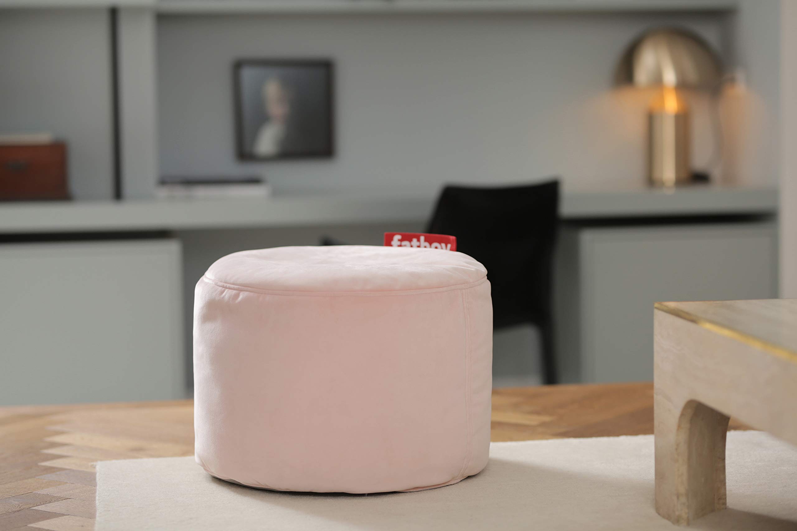Fatboy Point Velvet pouf rotondo pearl blush velluto