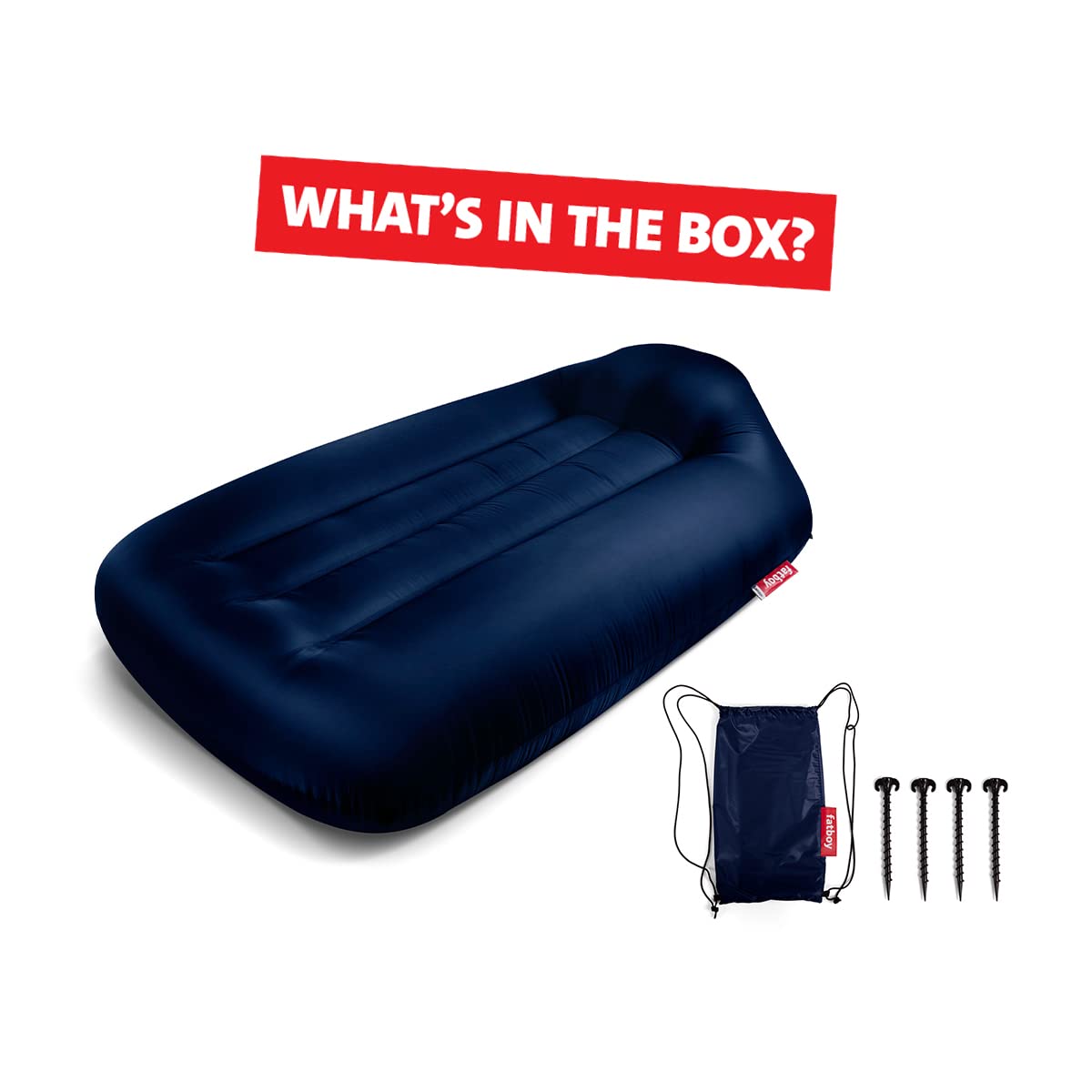 Fatboy Lamzac L divano gonfiabile blu scuro singolo