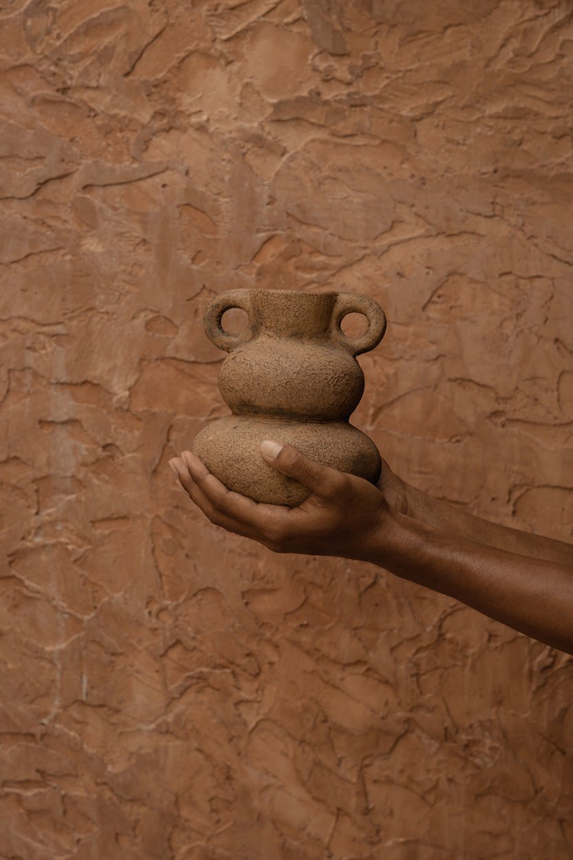 Bambua Earthen Balance vaso terracotta sabbia S