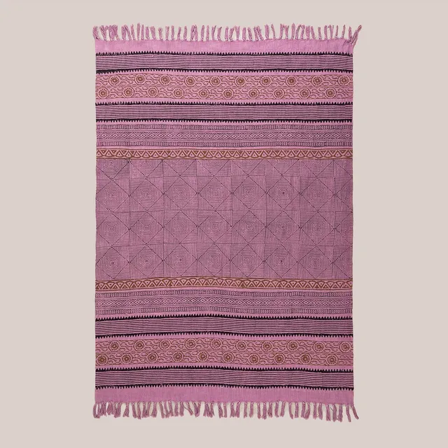 Sklum Siane Coperta Plaid in Cotone Multicolor