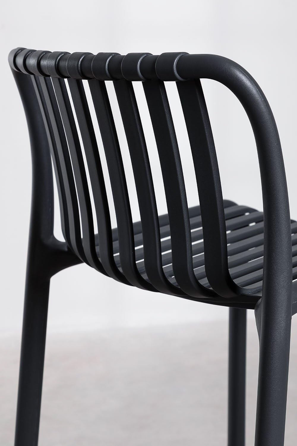 Sklum Wendell sgabello alto giardino grigio antracite 77 cm