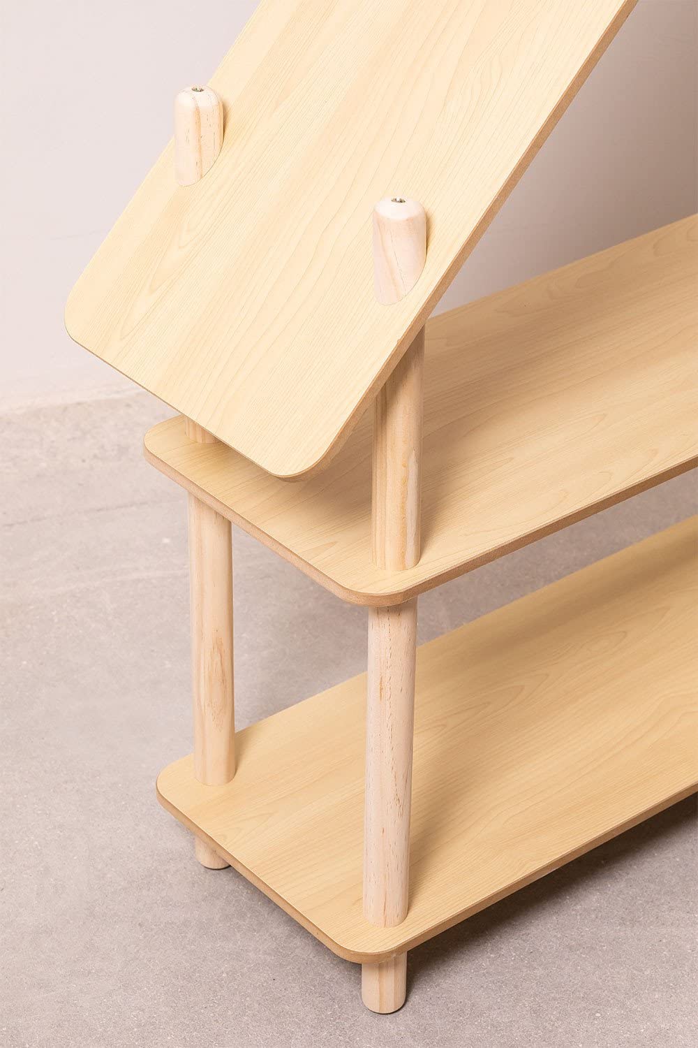 Sklum Zita Kids Mensola Legno 2 Ripiani Naturale