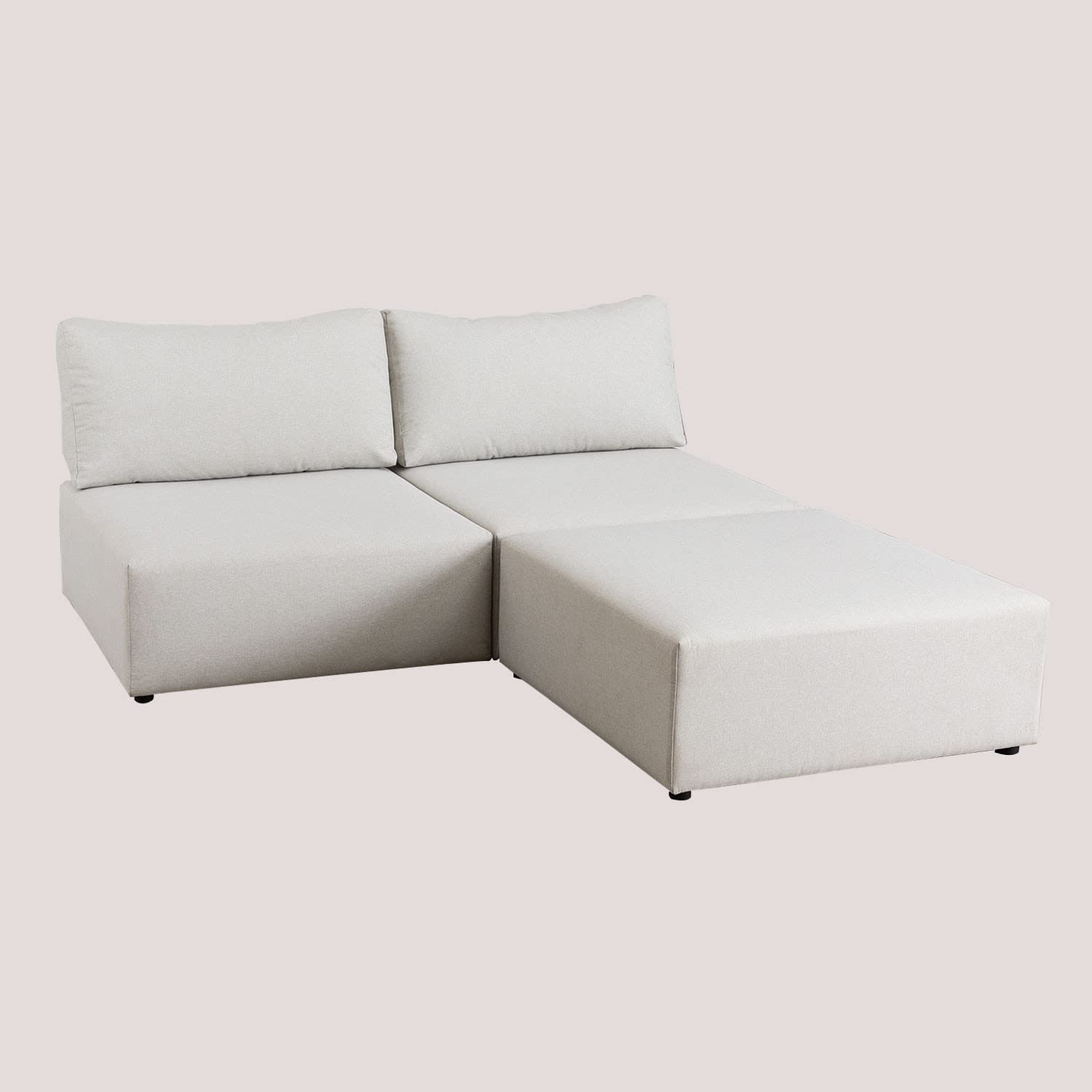 Sklum Kata divano componibile 2 pezzi con pouf
