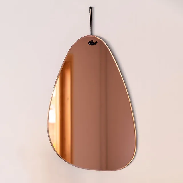 Sklum Guillou specchio da parete fumé rame 47x34 cm