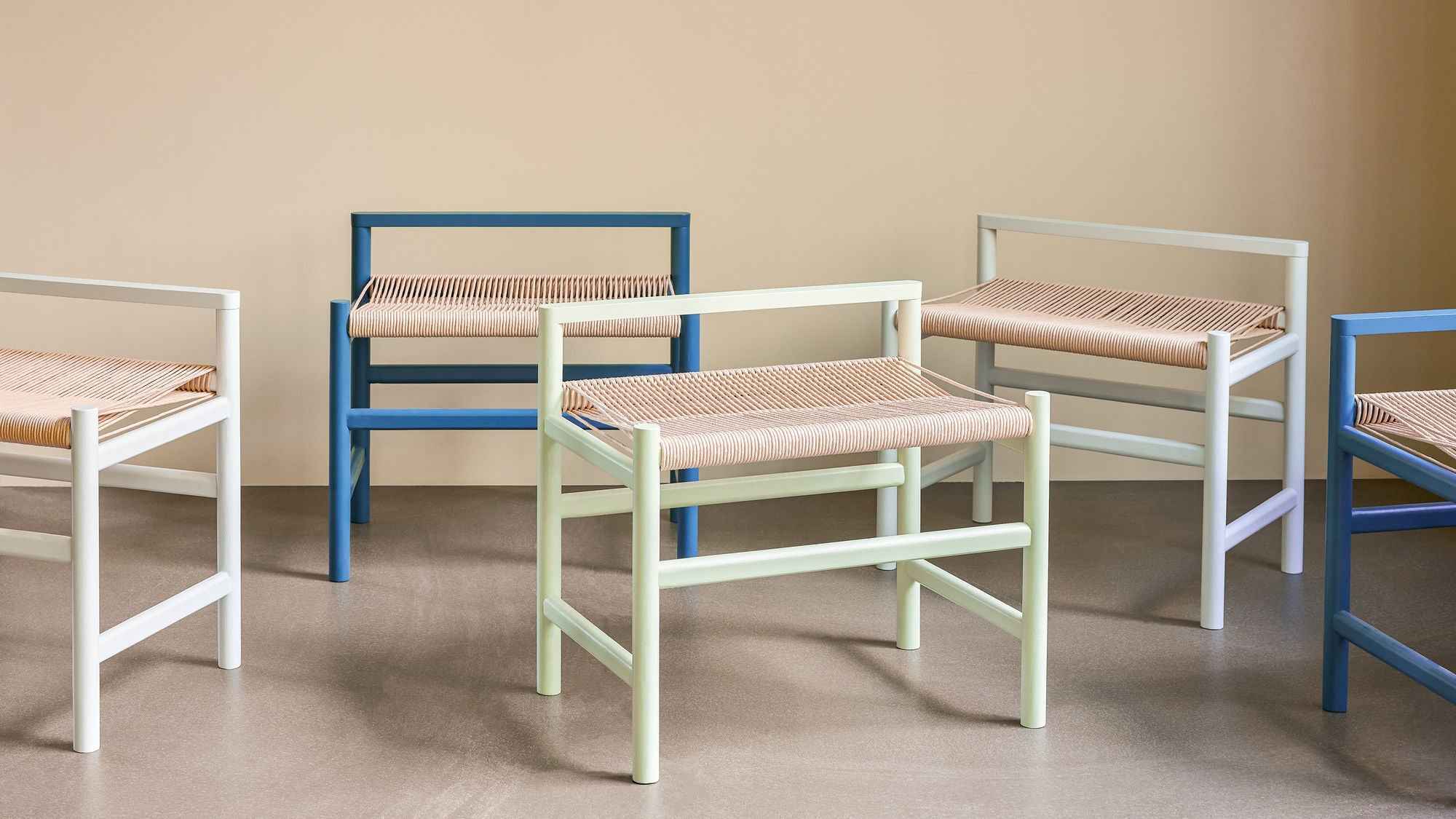 Bambua Heritage Bench Small panca verde chiaro