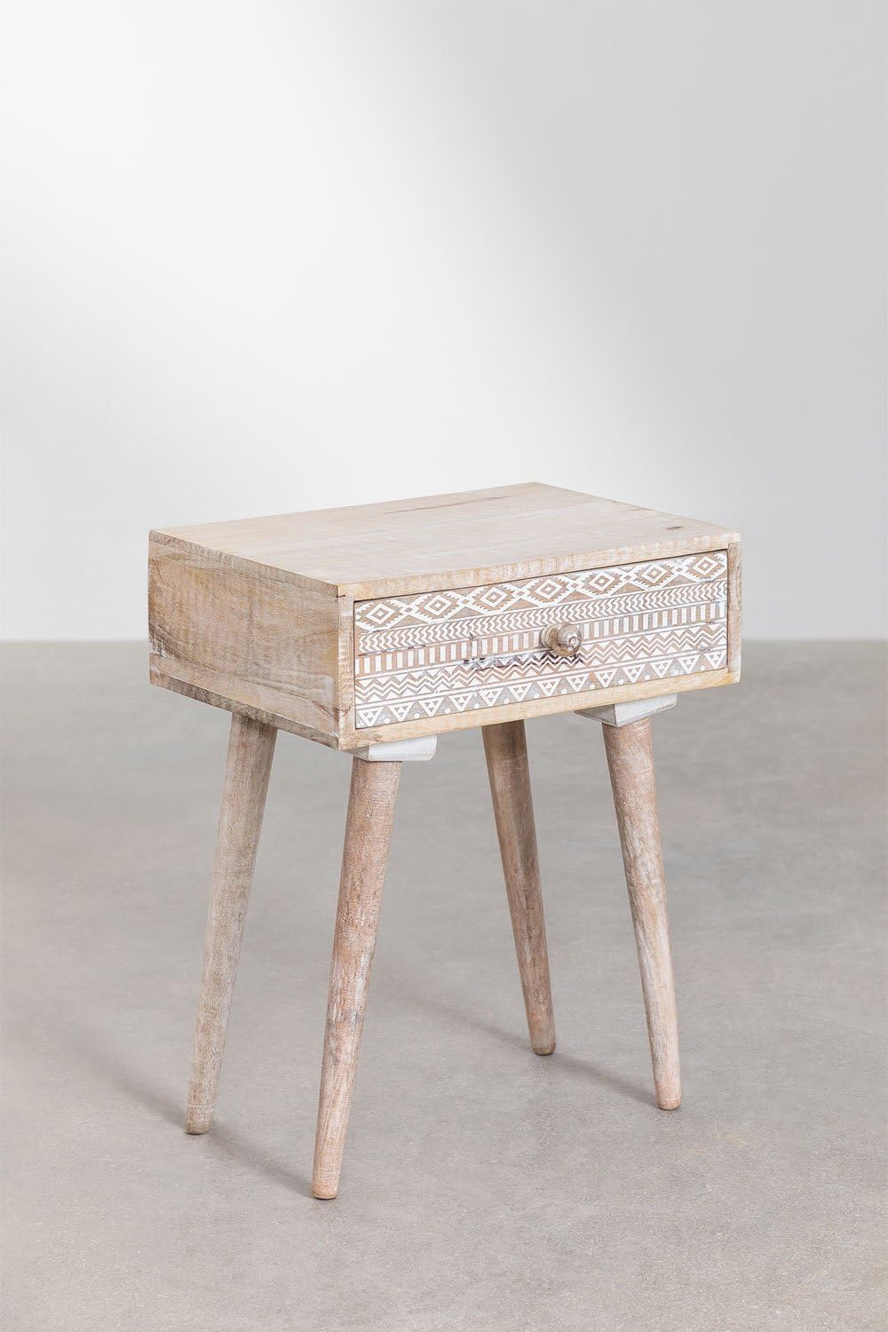 Sklum Ukurla comodino legno mango con cassetto
