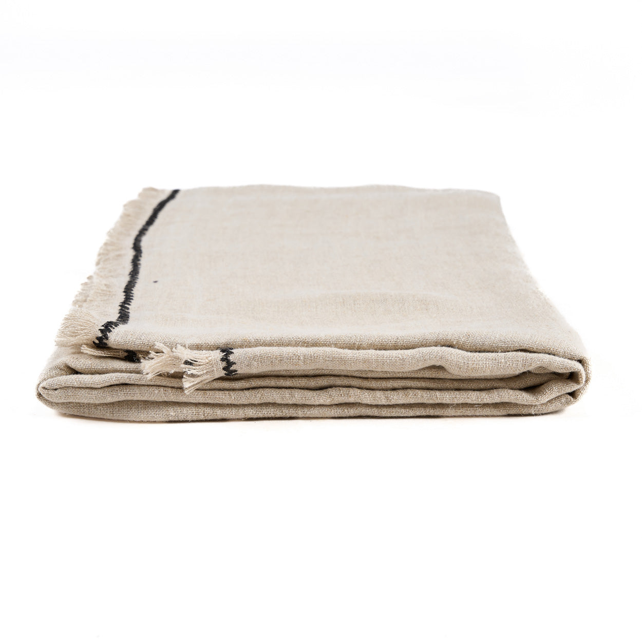 Bambua Tuscany tovaglia lino 150x250 nero naturale