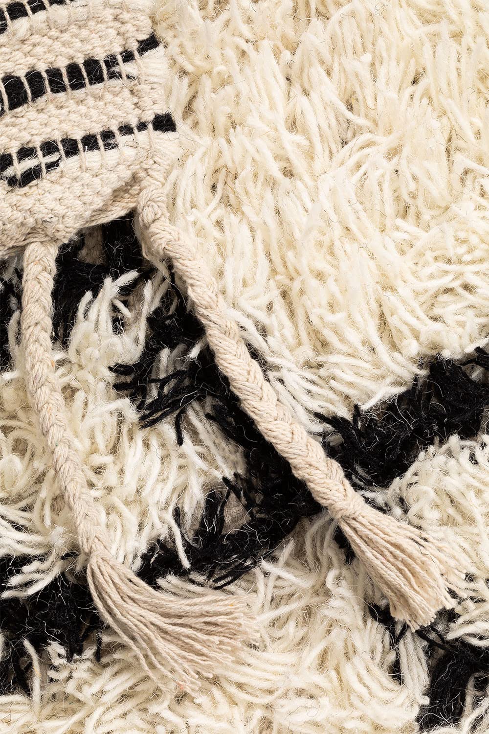 Sklum Elo tappeto lana beige crema 205x125 cm