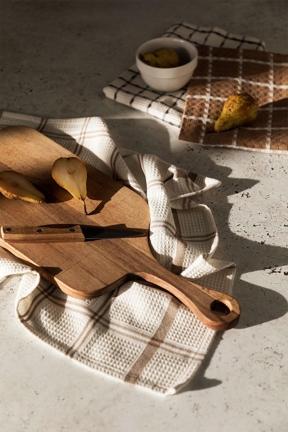 Sklum Dacost strofinacci cucina in cotone set 3 pezzi scozzese