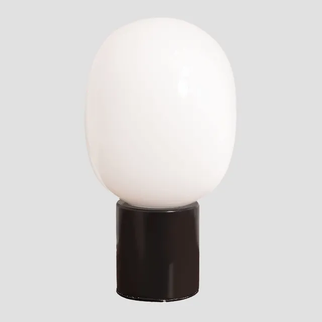 Sklum Bow lampada da tavolo vetro nero Ø15 cm