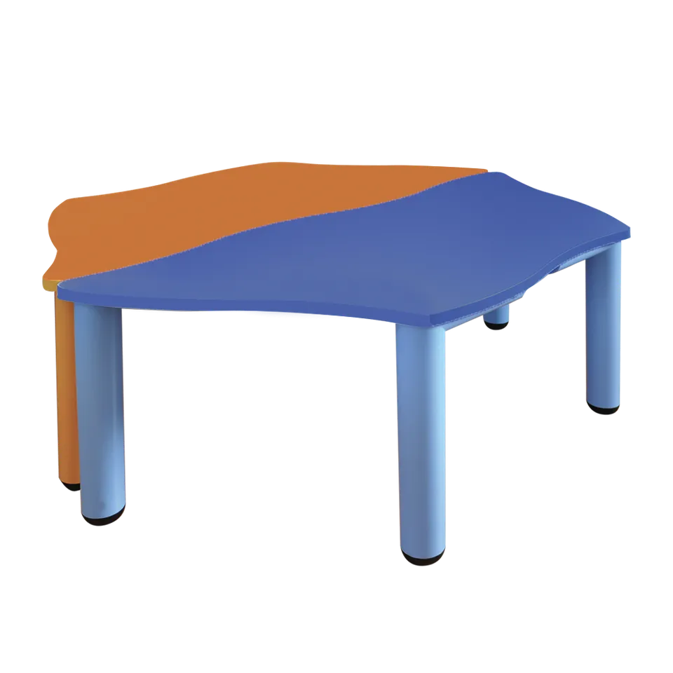 OMSI B18 tavolo sagomato trapezoidale per infanzia