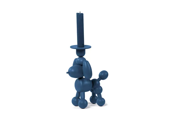 Fatboy Can-Dolly portacandela grigio blu alluminio