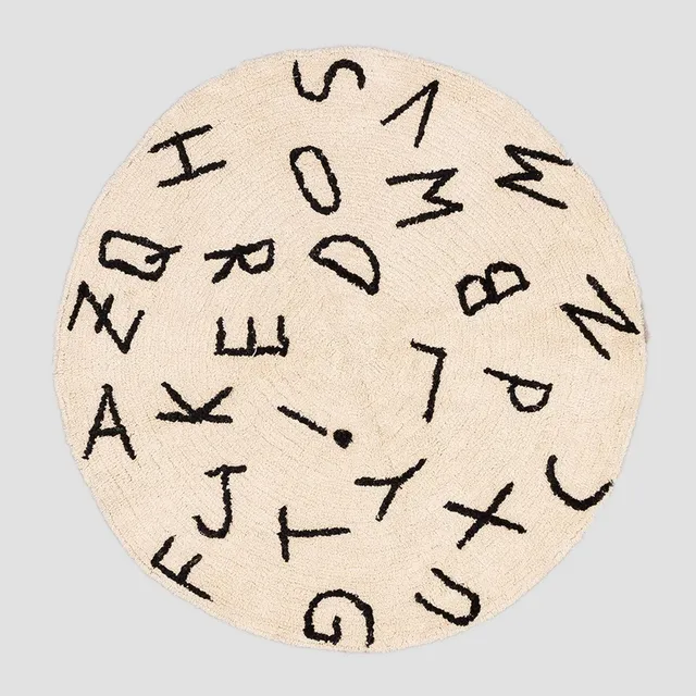 Sklum Letters Kids C tappeto rotondo cotone 104 cm