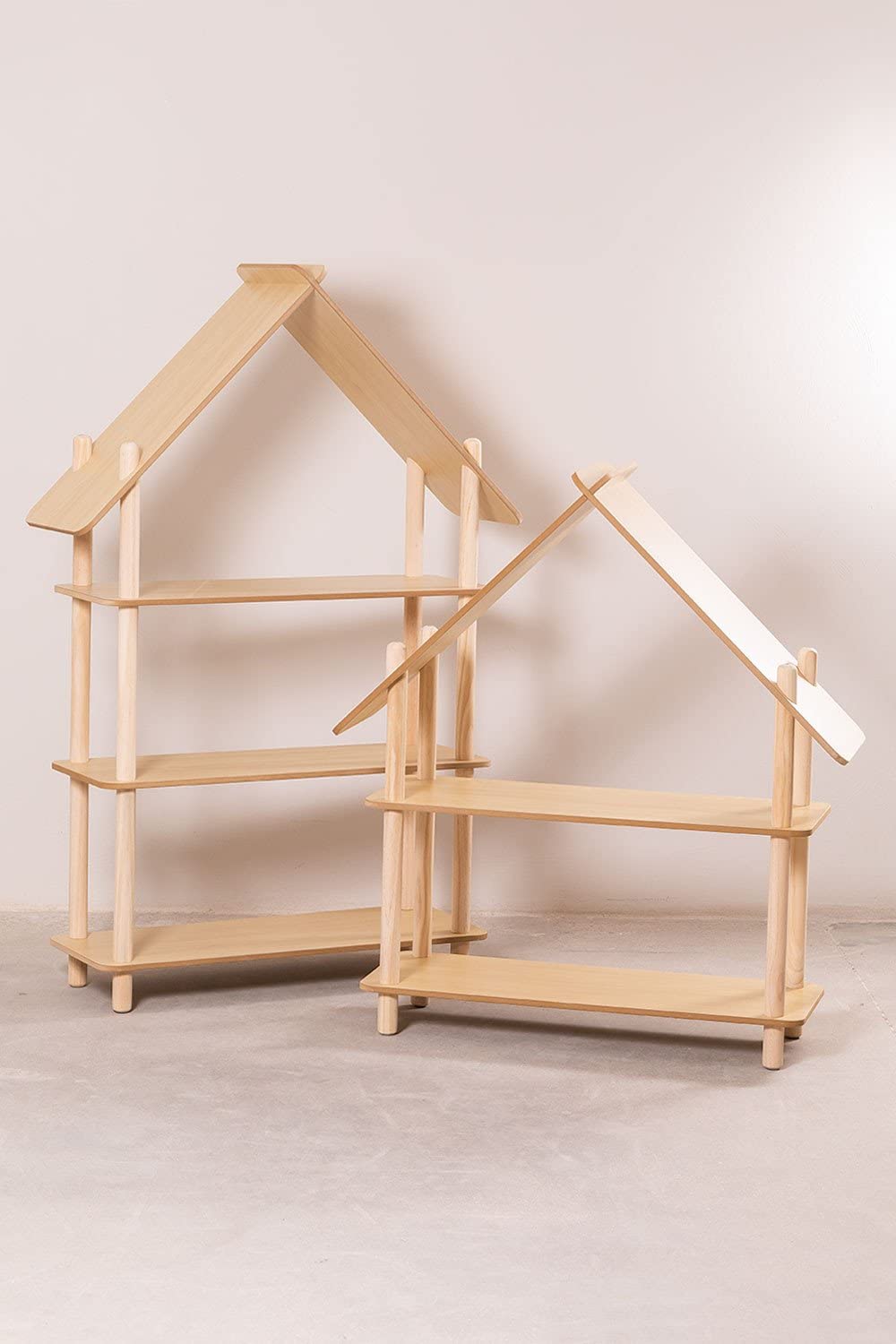 Sklum Zita Kids Mensola Legno 2 Ripiani Naturale