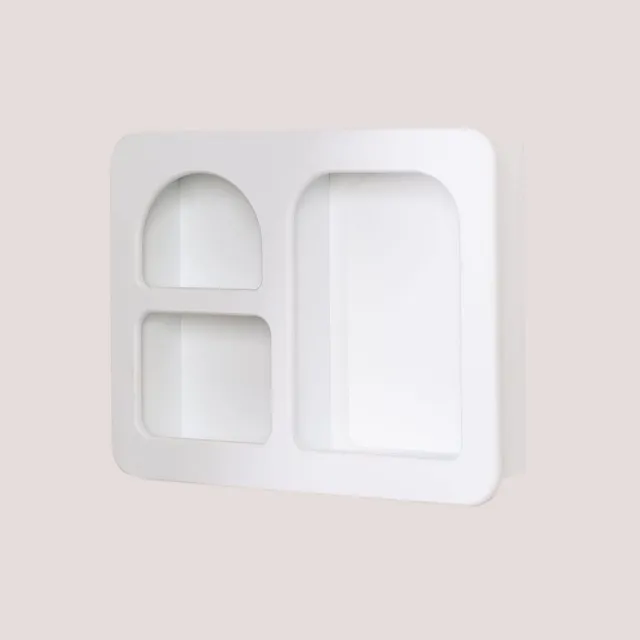 Sklum Edna scaffale a parete in MDF bianco antico