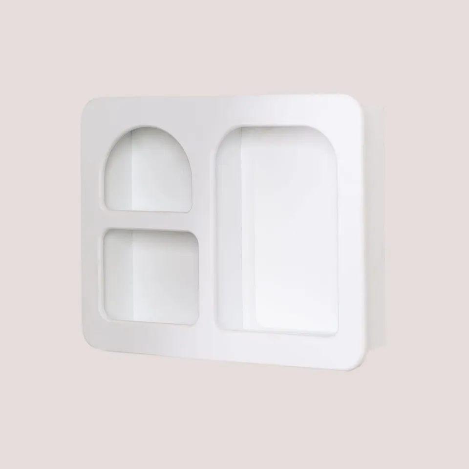 Sklum Edna scaffale a parete in MDF bianco antico
