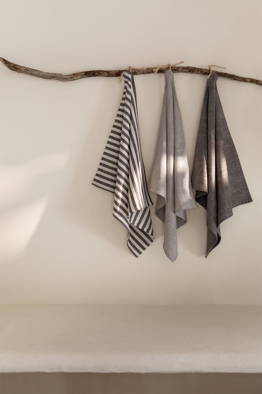 Sklum Anellia set 3 strofinacci cucina in cotone