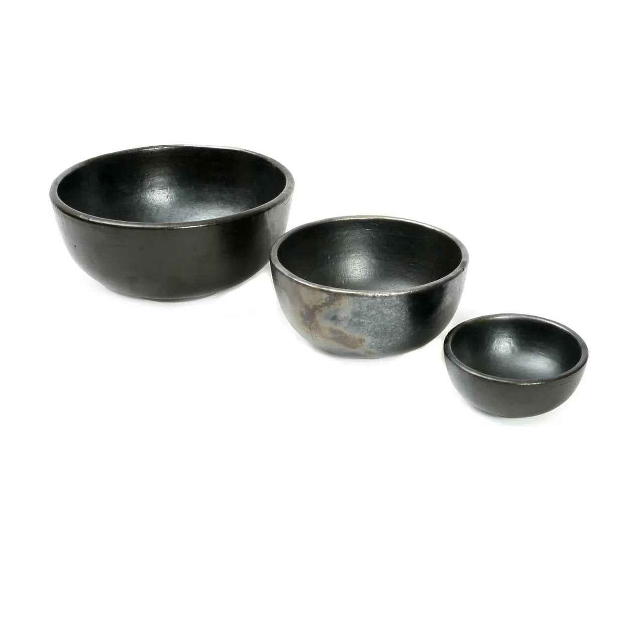 Bambua Burned Bowl ciotola nera M terracotta