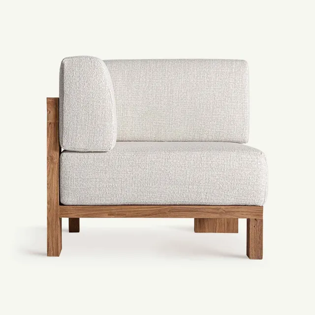 Bambua Testa modulo divano angolare da esterno teak