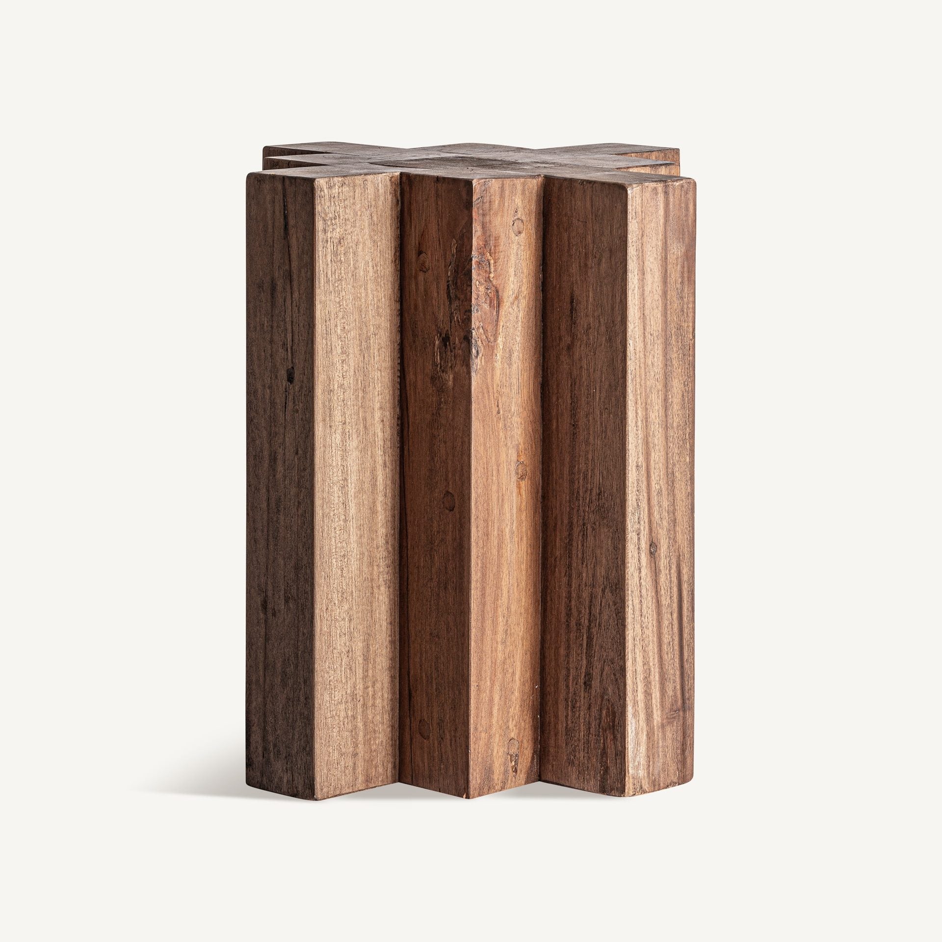 Bambua Brutalist Tavolino in Legno Sal