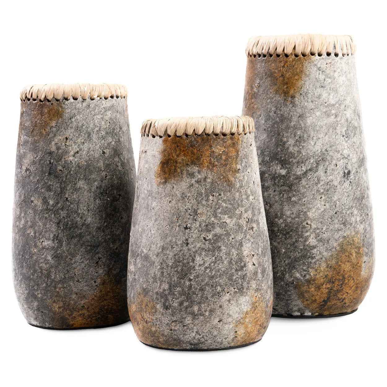 Bambua The Sneaky Vase vaso terracotta Grigio S