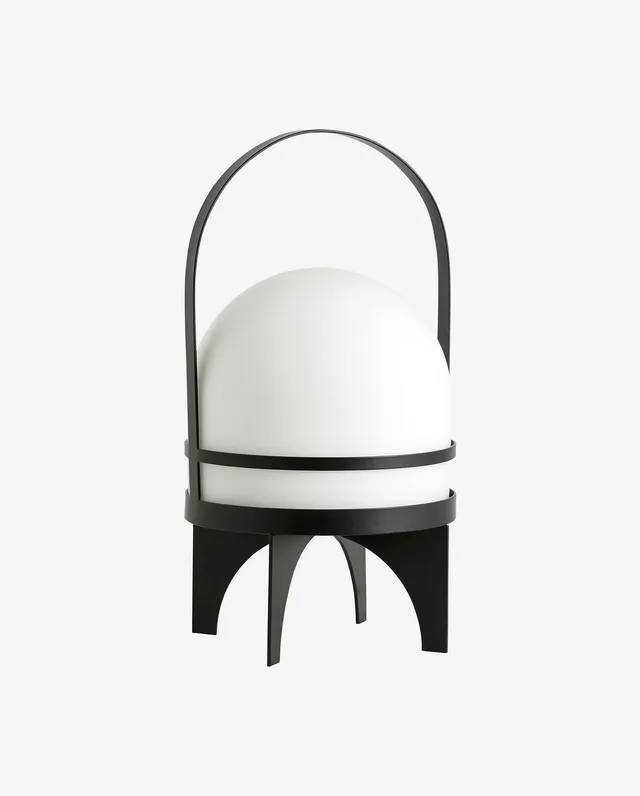 Bambua Buto lampada da tavolo LED nera portatile