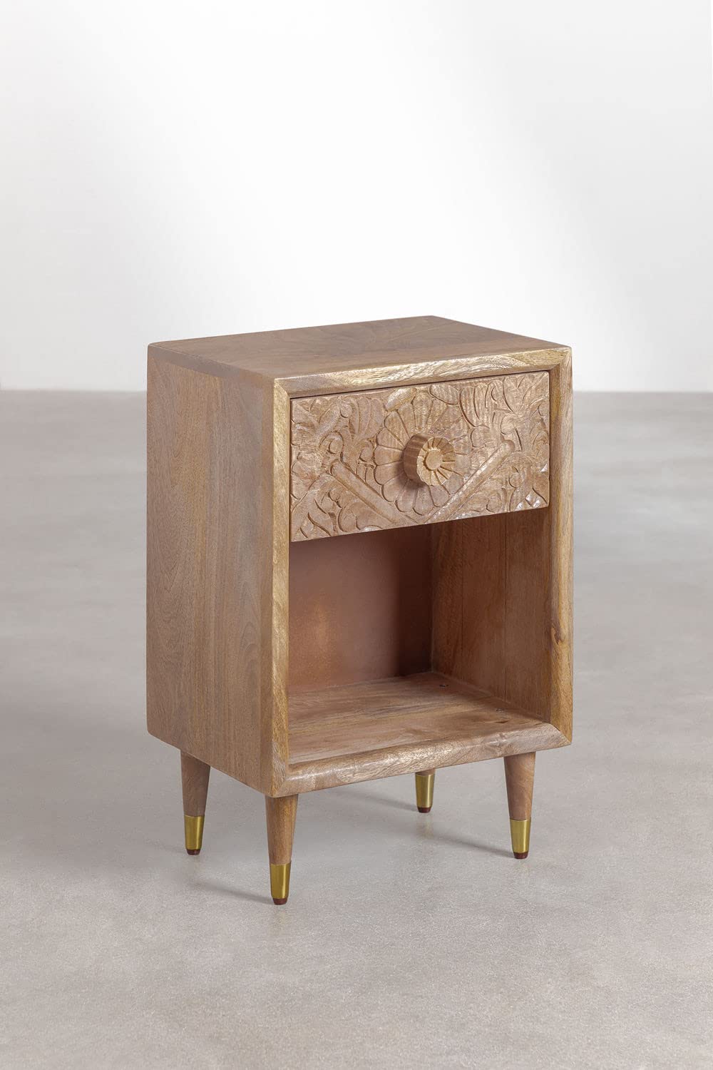 Sklum Benon comodino legno mango 42 cm