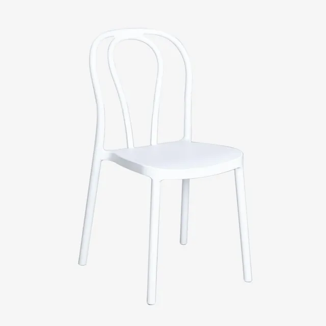 Sklum Mizzi sedia da giardino impilabile bianca