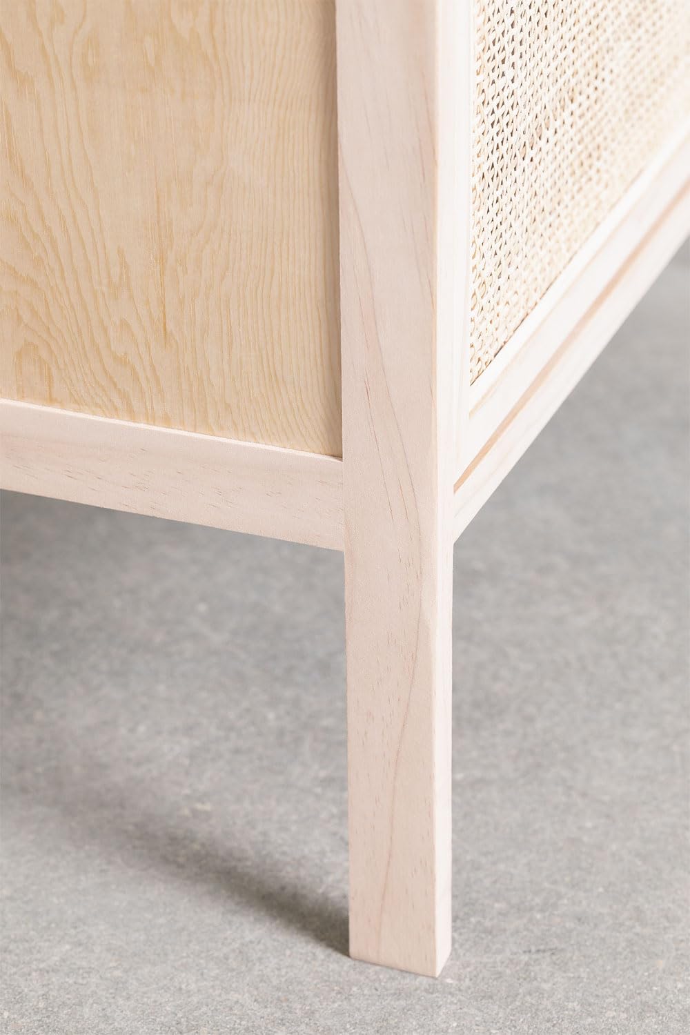 Sklum Reyna credenza in rattan e pino 136 cm