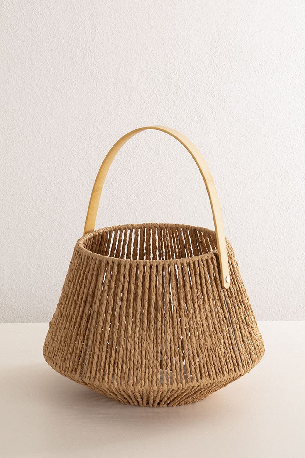 Sklum Milei set 2 lampade tavolo carta intrecciata naturale