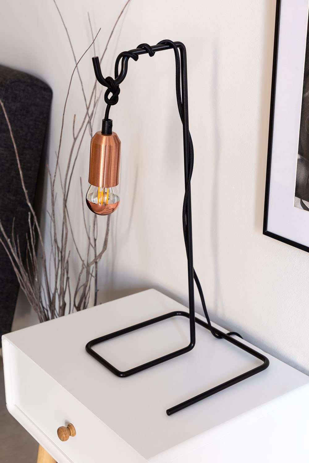 Sklum Loop lampada da tavolo oro rosa 46 cm