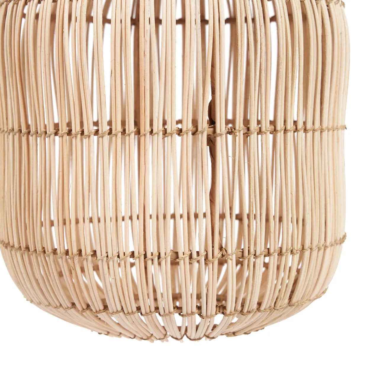 Bambua ChemChem L lampada a sospensione rattan naturale