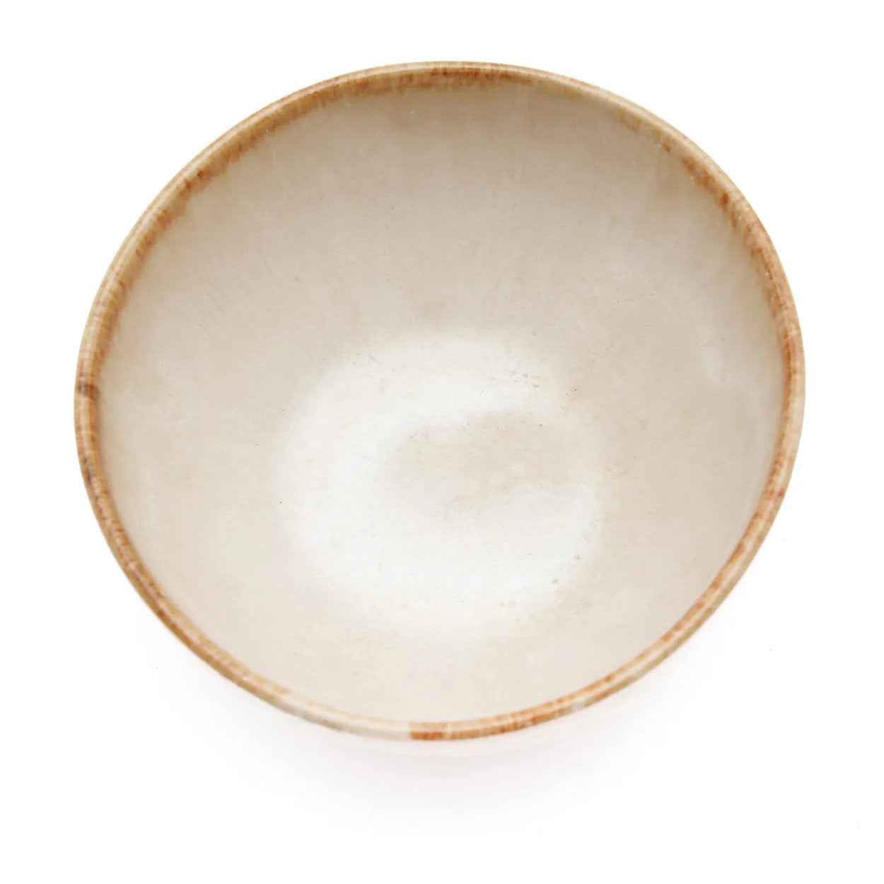 Bambua Cascais Bowl S ciotola ceramica bianca oro