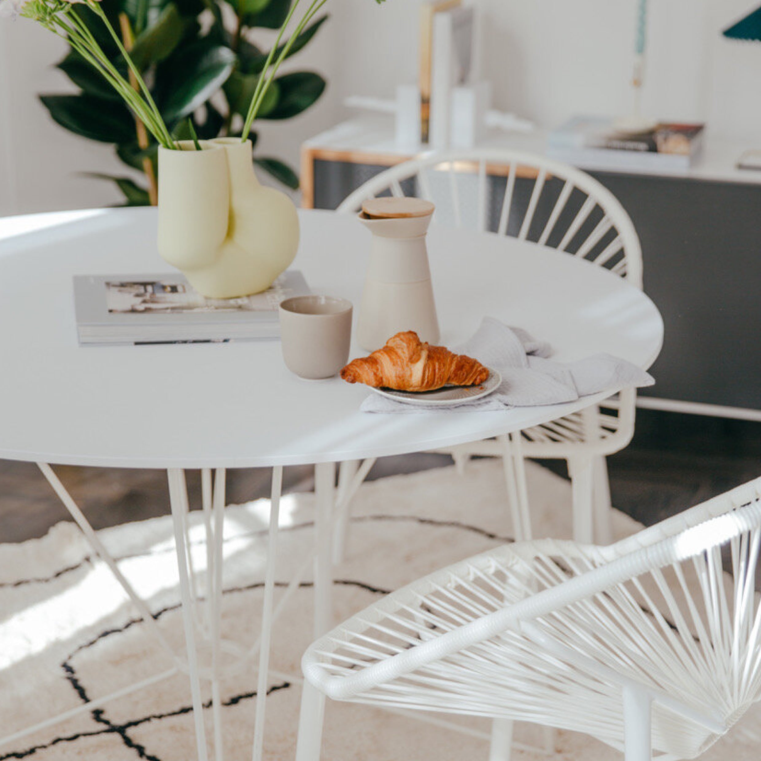 Acapulco Design Ring Table tavolo bianco 120 cm